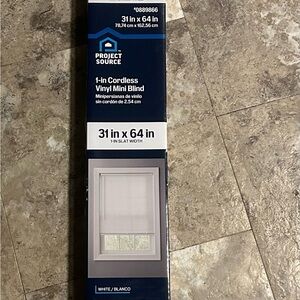 Project Source 1” Cordless Vinyl Mini Blind